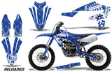 Dirt Bike Decal Graphics Kit MX Sticker Wrap For Yamaha YZ450F 2018+ RELOADED WHITE BLUE