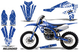 Dirt Bike Decal Graphics Kit MX Sticker Wrap For Yamaha YZ450F 2018+ RELOADED WHITE BLUE
