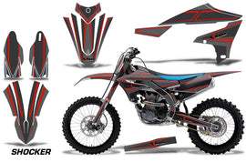 Graphics Kit Decal Sticker Wrap + # Plates For Yamaha YZ450F 2018+ SHOCKER RED-atv motorcycle utv parts accessories gear helmets jackets gloves pantsAll Terrain Depot
