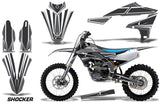 Dirt Bike Decal Graphics Kit MX Sticker Wrap For Yamaha YZ450F 2018+ SHOCKER WHITE