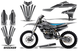 Graphics Kit Decal Sticker Wrap + # Plates For Yamaha YZ450F 2018+ SHOCKER WHITE-atv motorcycle utv parts accessories gear helmets jackets gloves pantsAll Terrain Depot
