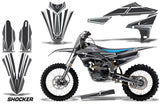 Graphics Kit Decal Sticker Wrap + # Plates For Yamaha YZ450F 2018+ SHOCKER WHITE