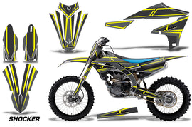 Graphics Kit Decal Sticker Wrap + # Plates For Yamaha YZ450F 2018+ SHOCKER YELLOW-atv motorcycle utv parts accessories gear helmets jackets gloves pantsAll Terrain Depot