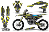 Graphics Kit Decal Sticker Wrap + # Plates For Yamaha YZ450F 2018+ SHOCKER YELLOW