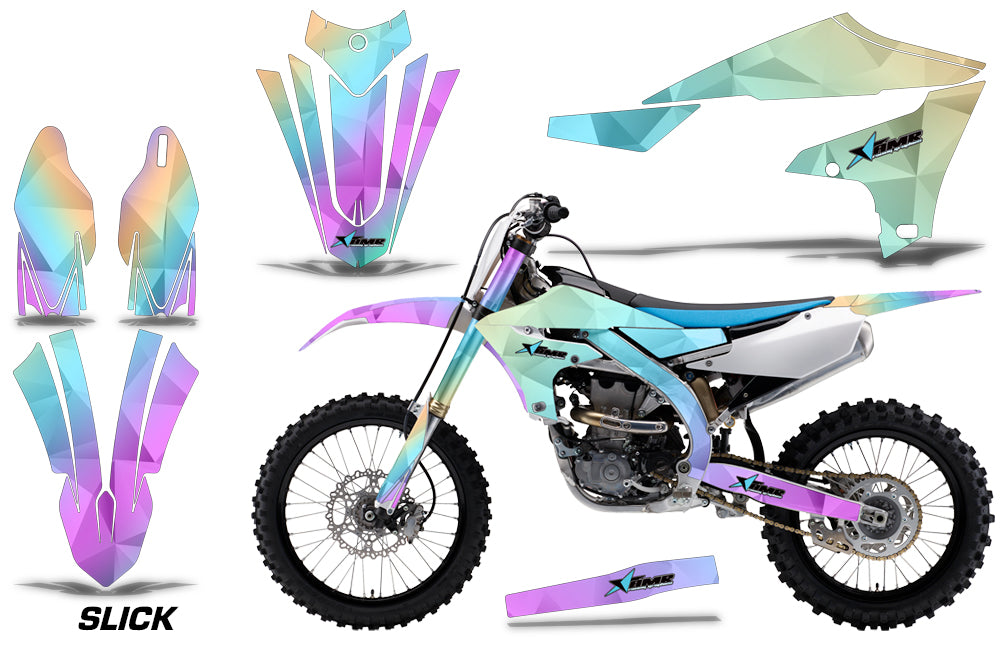 Dirt Bike Decal Graphics Kit MX Sticker Wrap For Yamaha YZ450F 2018+ SLICK-atv motorcycle utv parts accessories gear helmets jackets gloves pantsAll Terrain Depot