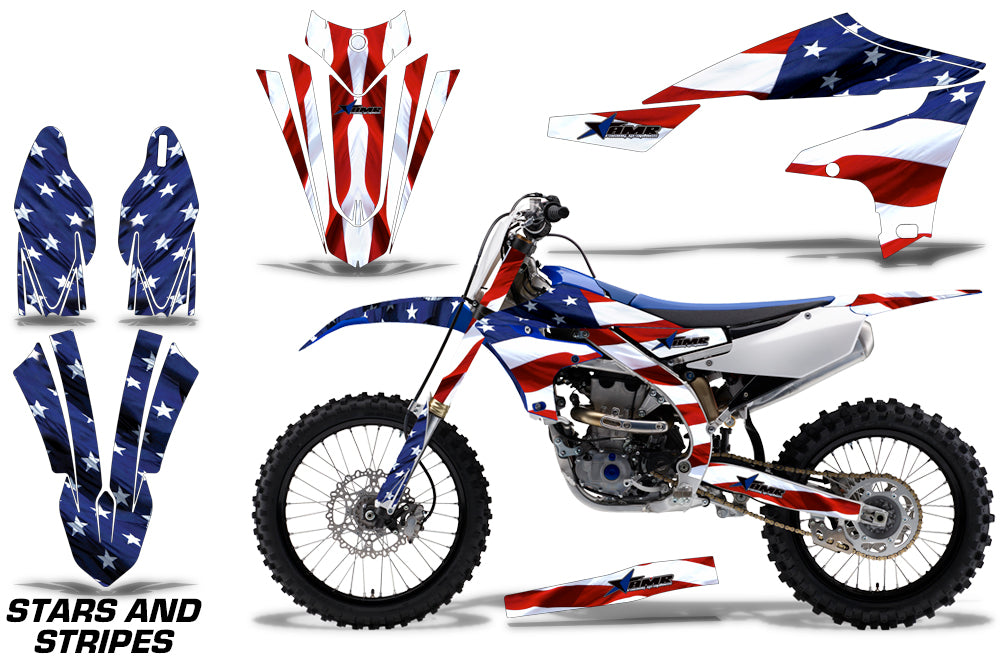 Dirt Bike Decal Graphics Kit MX Sticker Wrap For Yamaha YZ450F 2018+ USA FLAG-atv motorcycle utv parts accessories gear helmets jackets gloves pantsAll Terrain Depot