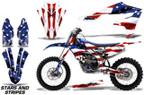 Graphics Kit Decal Sticker Wrap + # Plates For Yamaha YZ450F 2018+ USA FLAG