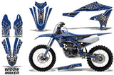 Dirt Bike Decal Graphics Kit MX Sticker Wrap For Yamaha YZ450F 2018+ WIDOW SILVER BLUE