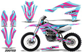 Dirt Bike Decal Graphics Kit MX Sticker Wrap For Yamaha YZ450F 2018+ ZOOTED PINK MINT