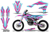 Graphics Kit Decal Sticker Wrap + # Plates For Yamaha YZ450F 2018+ ZOOTED PINK MINT