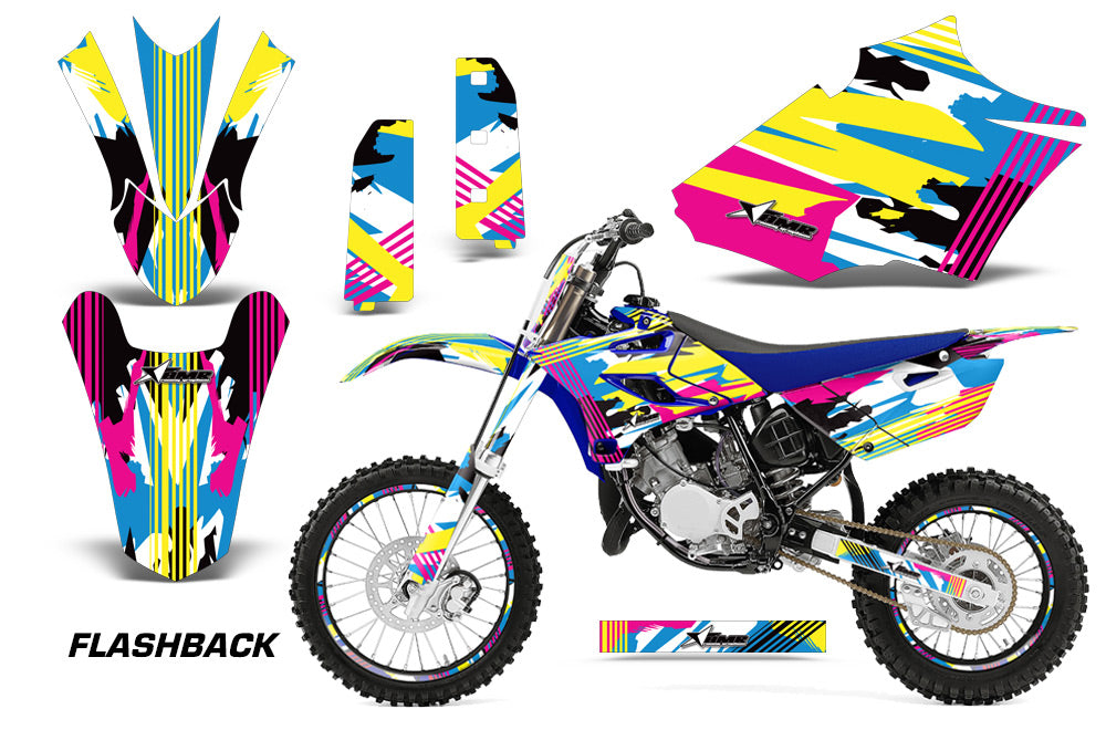 Graphics Kit Decal Sticker Wrap + # Plates For Yamaha YZ85 2015-2018 FLASHBACK-atv motorcycle utv parts accessories gear helmets jackets gloves pantsAll Terrain Depot
