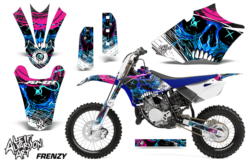 Dirt Bike Graphics Kit Decal Sticker Wrap For Yamaha YZ85 2015-2018 FRENZY BLUE-atv motorcycle utv parts accessories gear helmets jackets gloves pantsAll Terrain Depot