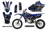 Graphics Kit Decal Sticker Wrap + # Plates For Yamaha YZ85 2015-2018 HATTER BLACK BLUE