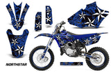 Graphics Kit Decal Sticker Wrap + # Plates For Yamaha YZ85 2015-2018 NORTHSTAR BLUE