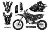 Graphics Kit Decal Sticker Wrap + # Plates For Yamaha YZ85 2015-2018 REAPER BLACK