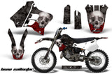Dirt Bike Graphics Kit Decal Sticker Wrap For Yamaha YZ125 YZ250 1993-1995 BONES BLACK