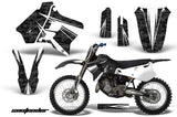 Dirt Bike Graphics Kit Decal Sticker Wrap For Yamaha YZ125 YZ250 1993-1995 CONTENDER WHITE BLACK