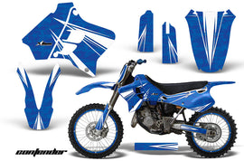 Graphics Kit Decal Sticker Wrap + # Plates For Yamaha YZ125 YZ250 1993-1995 CONTENDER WHITE BLUE-atv motorcycle utv parts accessories gear helmets jackets gloves pantsAll Terrain Depot