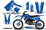 Graphics Kit Decal Sticker Wrap + # Plates For Yamaha YZ125 YZ250 1993-1995 CONTENDER WHITE BLUE