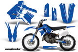 Dirt Bike Graphics Kit Decal Sticker Wrap For Yamaha YZ125 YZ250 1993-1995 CONTENDER WHITE BLUE