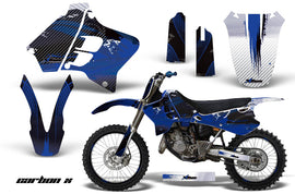 Graphics Kit Decal Sticker Wrap + # Plates For Yamaha YZ125 YZ250 1993-1995 CARBONX BLUE-atv motorcycle utv parts accessories gear helmets jackets gloves pantsAll Terrain Depot