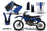 Graphics Kit Decal Sticker Wrap + # Plates For Yamaha YZ125 YZ250 1993-1995 CARBONX BLUE