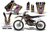 Dirt Bike Graphics Kit Decal Sticker Wrap For Yamaha YZ125 YZ250 1993-1995 EDHLK BLACK