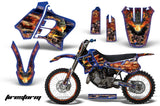 Graphics Kit Decal Sticker Wrap + # Plates For Yamaha YZ125 YZ250 1993-1995 FIRESTORM BLUE