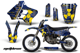 Graphics Kit Decal Sticker Wrap + # Plates For Yamaha YZ125 YZ250 1993-1995 MELTDOWN YELLOW BLUE-atv motorcycle utv parts accessories gear helmets jackets gloves pantsAll Terrain Depot