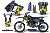 Graphics Kit Decal Sticker Wrap + # Plates For Yamaha YZ125 YZ250 1993-1995 MELTDOWN YELLOW BLUE