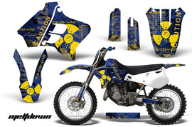 Dirt Bike Graphics Kit Decal Sticker Wrap For Yamaha YZ125 YZ250 1993-1995 MELTDOWN YELLOW BLUE-atv motorcycle utv parts accessories gear helmets jackets gloves pantsAll Terrain Depot