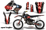 Dirt Bike Graphics Kit Decal Sticker Wrap For Yamaha YZ125 YZ250 1993-1995 HATTER RED BLACK