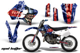Dirt Bike Graphics Kit Decal Sticker Wrap For Yamaha YZ125 YZ250 1993-1995 HATTER RED BLUE