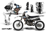 Graphics Kit Decal Sticker Wrap + # Plates For Yamaha YZ125 YZ250 1993-1995 HATTER WHITE BLACK