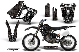 Dirt Bike Graphics Kit Decal Sticker Wrap For Yamaha YZ125 YZ250 1993-1995 REAPER BLACK-atv motorcycle utv parts accessories gear helmets jackets gloves pantsAll Terrain Depot