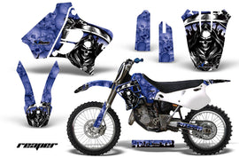 Dirt Bike Graphics Kit Decal Sticker Wrap For Yamaha YZ125 YZ250 1993-1995 REAPER BLUE-atv motorcycle utv parts accessories gear helmets jackets gloves pantsAll Terrain Depot