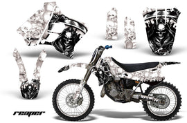 Graphics Kit Decal Sticker Wrap + # Plates For Yamaha YZ125 YZ250 1993-1995 REAPER WHITE-atv motorcycle utv parts accessories gear helmets jackets gloves pantsAll Terrain Depot