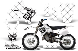 Dirt Bike Graphics Kit Decal Sticker Wrap For Yamaha YZ125 YZ250 1993-1995 RELOADED BLACK WHITE-atv motorcycle utv parts accessories gear helmets jackets gloves pantsAll Terrain Depot