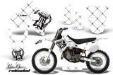 Dirt Bike Graphics Kit Decal Sticker Wrap For Yamaha YZ125 YZ250 1993-1995 RELOADED BLACK WHITE