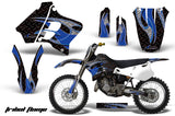 Dirt Bike Graphics Kit Decal Sticker Wrap For Yamaha YZ125 YZ250 1993-1995 TRIBAL BLUE BLACK
