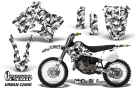 Dirt Bike Graphics Kit Decal Sticker Wrap For Yamaha YZ125 YZ250 1993-1995 URBAN CAMO WHITE-atv motorcycle utv parts accessories gear helmets jackets gloves pantsAll Terrain Depot