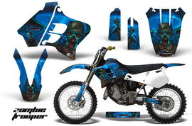 Dirt Bike Graphics Kit Decal Sticker Wrap For Yamaha YZ125 YZ250 1993-1995 ZOMBIE BLUE-atv motorcycle utv parts accessories gear helmets jackets gloves pantsAll Terrain Depot