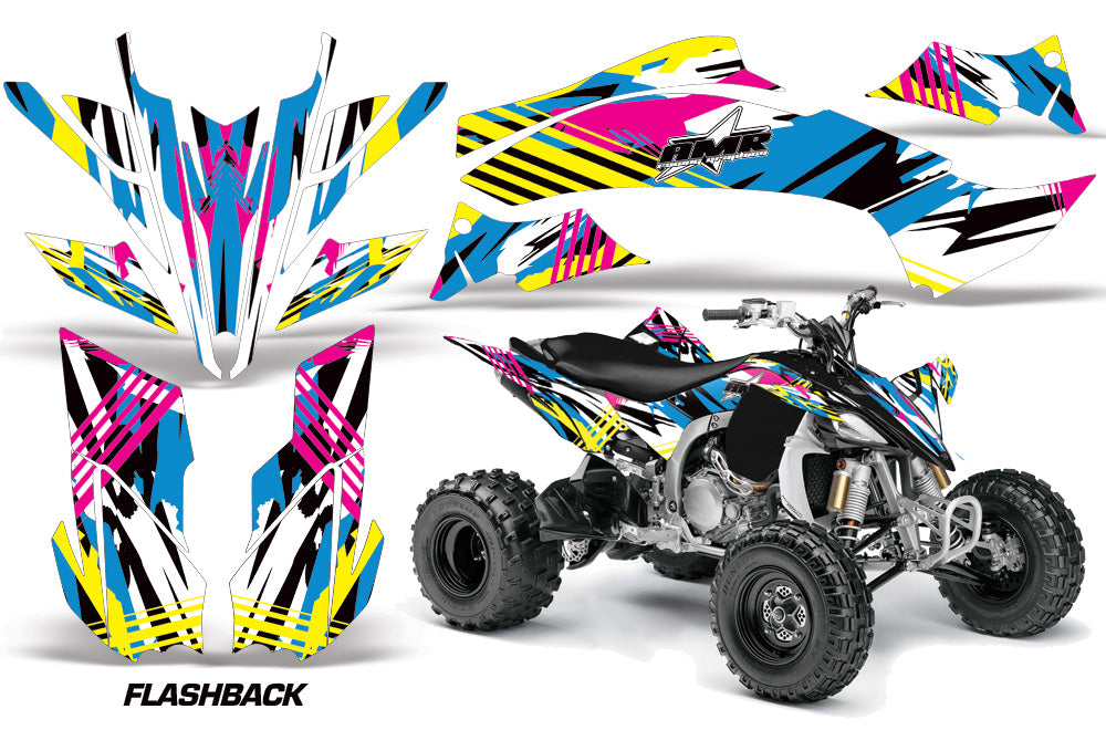 ATV Graphics Kit Decal Sticker Wrap For Yamaha YFZ450R/SE 2009-2013 FLASHBACK-atv motorcycle utv parts accessories gear helmets jackets gloves pantsAll Terrain Depot
