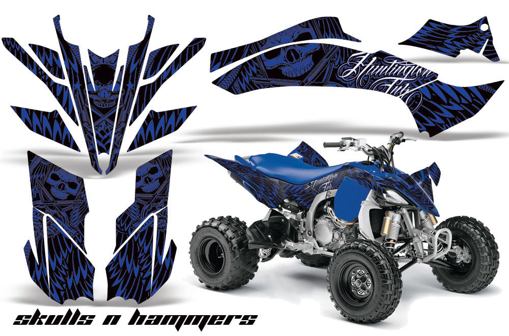 ATV Graphics Kit Decal Sticker Wrap For Yamaha YFZ450R/SE 2009-2013 HISH BLUE-atv motorcycle utv parts accessories gear helmets jackets gloves pantsAll Terrain Depot
