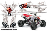 ATV Graphics Kit Decal Sticker Wrap For Yamaha YFZ450R/SE 2009-2013 CHECKERED RED WHITE