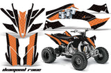 ATV Graphics Kit Decal Sticker Wrap For Yamaha YFZ450R/SE 2009-2013 DIAMOND RACE ORANGE BLACK