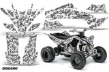 ATV Graphics Kit Decal Sticker Wrap For Yamaha YFZ450R/SE 2009-2013 DIGICAMO WHITE