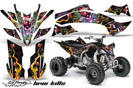 ATV Graphics Kit Decal Sticker Wrap For Yamaha YFZ450R/SE 2009-2013 EDHLK BLACK-atv motorcycle utv parts accessories gear helmets jackets gloves pantsAll Terrain Depot