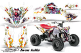 ATV Graphics Kit Decal Sticker Wrap For Yamaha YFZ450R/SE 2009-2013 EDHLK WHITE