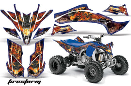 ATV Graphics Kit Decal Sticker Wrap For Yamaha YFZ450R/SE 2009-2013 FIRESTORM BLUE-atv motorcycle utv parts accessories gear helmets jackets gloves pantsAll Terrain Depot